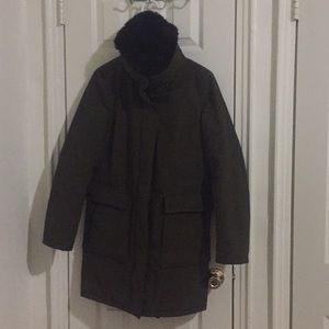 FCUK Winter Jacket in Army Green